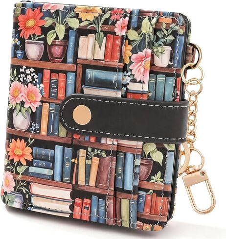 COOKOOKY Cherry Bowknot Wallet Women, Rfid Blocking Womens Wallet with Credit Card Holder, PU Leather Bifold Cash Zipper Coin Pocket ID Window for Women Teen Girls in Saudi Arabia