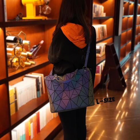 Geometric Purse for Women,Geometric Luminous Crossbody Bags and Holographic Wallets Set-G in Saudi Arabia