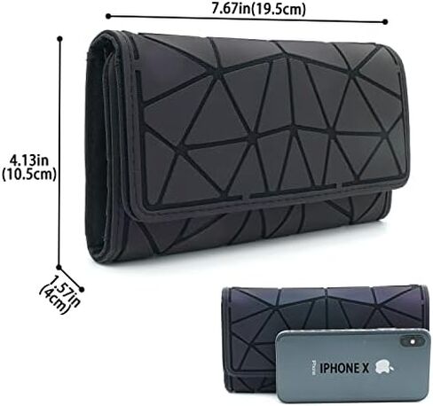 Geometric Purse for Women,Geometric Luminous Crossbody Bags and Holographic Wallets Set-G in Saudi Arabia