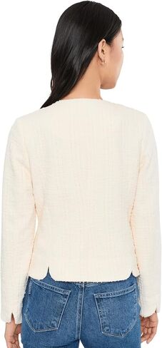 Liverpool Los Angeles Collarless Jacket with Scallop Detail in Kuwait