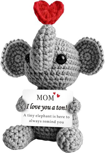 New Mom Gifts First Time Mom to Be Pregnant Expecting Mommy Birthday Gifts for Handmade Cozy Crochet Elephant Best Cute Present Boy Girl Moms Mama from Husband Baby Shower Essentials in Saudi Arabia