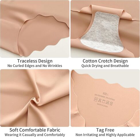 Sophproton 300-Pack Women's Tagless Underwear Bulk | Seamless Comfort Panties for Donations & Shelters | Sorted by Size S-2XL in 5 Labeled Bags | 15 Colors, Breathable Multi-Pack in Saudi Arabia