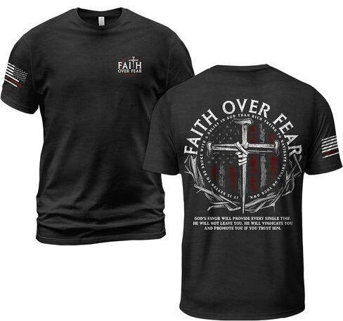 One Nation Under God T Shirt, Cross Shirt, Christian Shirts for Men, Religious Shirts for Men in Kuwait