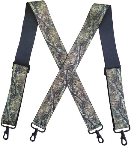 Camo Suspenders for Men Heavy Duty Big And Tall 2 Inch Full Elastic Adjustable Camouflage Suspenders For Hunting Work in Saudi Arabia