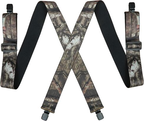 Camo Suspenders for Men Heavy Duty Big And Tall 2 Inch Full Elastic Adjustable Camouflage Suspenders For Hunting Work in Saudi Arabia