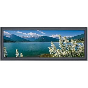 12x34 Panoramic Picture Frame Black Solid Wood, Suitable for Photo/Painting/Poster/Puzzle (S23B1234) in Saudi Arabia