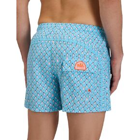 SUNDEK Mens Elastic Waist Print Boardshort, Swim Trunks 14" Length 5" Inseam in Saudi Arabia