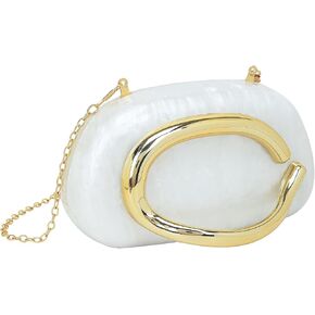 Acrylic Clutch Purses for Women, Crossbody Shoulder Bag with Chain, Evening Handbag for Wedding, Party in Saudi Arabia