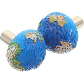 Sewroro Unique Globe Drawer Knobs 2pcs Cartoon Cabinet Pulls with Mounting Screws for ’ Room Wardrobe Dresser and Shoe Cabinet Handles in Kuwait