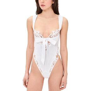 For Love & Lemons Women's Hallie Teddy Thong Bodysuit in Kuwait
