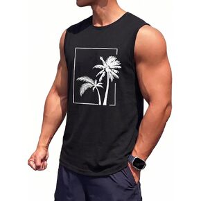 Mens Tank Tops Quick Dry Sleeveless Shirts Beach Summer UPF 50+ Tanks Gym Workout Muscle T Shirts in Saudi Arabia