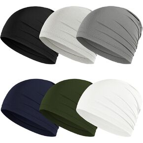 Cmonie 4-6Pack Breathable Skull Caps for Men Women,Cooling Quick Dry Beanie Running Caps for Cycling in Saudi Arabia