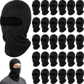 30 PCS Balaclava Ski Mask Full Face Cover Men Face Mask UV Protections Breathable Motorcycle Outdoor Sports Masks for Men Women Black in Kuwait