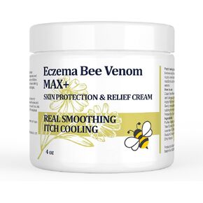 High Strength Bee Venom Cream, Dyshidrotic Eczema Ointment, Heat Rash, Itching, Eczema, Psoriasis, Leg, Stomach, Foot, Hand, Irritated Skin, All Age Care in Saudi Arabia