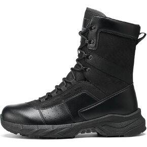NINGO Men's Military Tactical Work Boots, 8 Inches Lightweight Comfortable Water-Resistant Combat Army Boots for All Day, Non Slip Soft Toe Boots for Motorcycle, Hiking, Jungle, Outdoor, Sport in Saudi Arabia