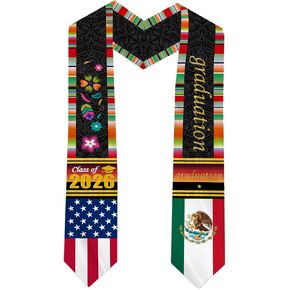 Mexican Class of 2026 Graduation Stole Sash Graduation Stole Mexican American Sash in Kuwait