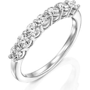 Moissanite Diamond Ring for Women – D Color VVS Clarity, 18K White Gold Over Silver – Engagement, Wedding, Promise & Fine Jewelry Gift for Her in Saudi Arabia