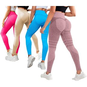 4 PCS POWERCELLS 3D Metabolic Booster Leggings, Compression for Women, High Waist 3D Anti Cellulite Yoga Leggings in Kuwait