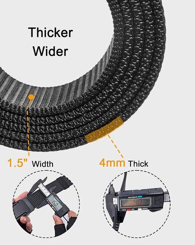 EZL Ratchet Tactical Belt Men Women, 1.5" Nylon Web Work Belt with Automatic Slide Buckle, Adjustable Trim to Fit in Saudi Arabia