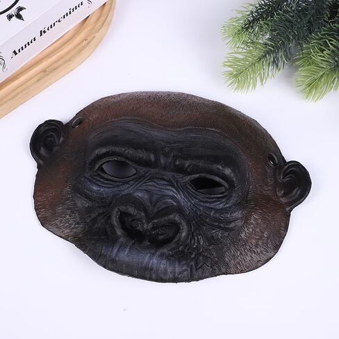1Pcs Realistic Monkey Mask Funny Gorilla Mask Costume Dress Accessories for Easter Halloween Christmas Party Masquerade Show Cosplay in Kuwait