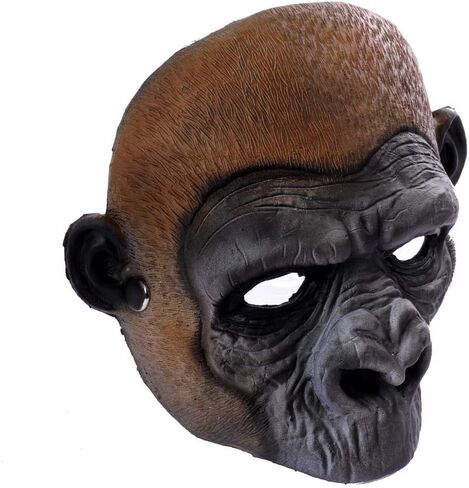 1Pcs Realistic Monkey Mask Funny Gorilla Mask Costume Dress Accessories for Easter Halloween Christmas Party Masquerade Show Cosplay in Kuwait