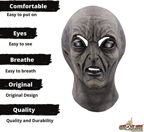 Ghoulish Productions Evil Invader 51 Halloween Latex Mask in Kuwait