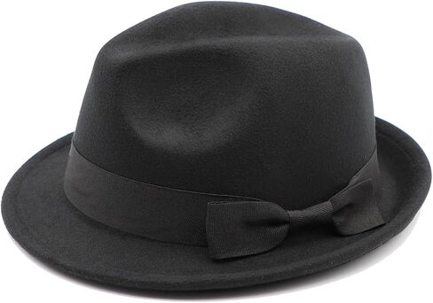 Kids Fedora Hat Classic Dress Hat for Girls Boy Fedora Hats for Kid Felt Cap in Saudi Arabia