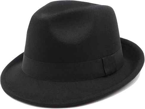 Kids Fedora Hat Classic Dress Hat for Girls Boy Fedora Hats for Kid Felt Cap in Saudi Arabia