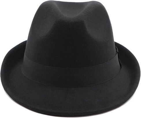 Kids Fedora Hat Classic Dress Hat for Girls Boy Fedora Hats for Kid Felt Cap in Saudi Arabia