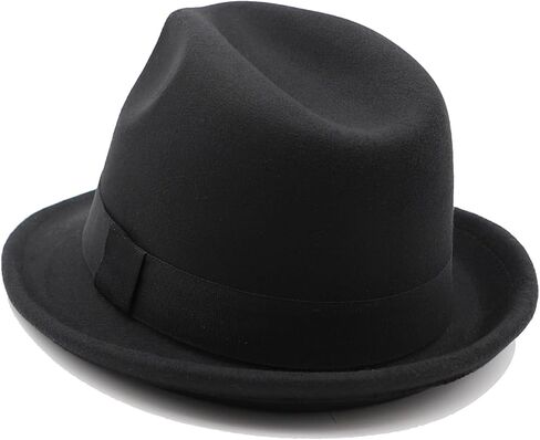 Kids Fedora Hat Classic Dress Hat for Girls Boy Fedora Hats for Kid Felt Cap in Saudi Arabia