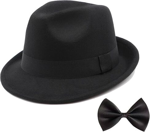 Kids Fedora Hat Classic Dress Hat for Girls Boy Fedora Hats for Kid Felt Cap in Saudi Arabia