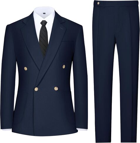 Men's Suits Knit Suit Jacket Pant 2 Piece Slim Fit Suit Double Breasted Casual Suits One Button Wedding Prom Tuxedos in Saudi Arabia