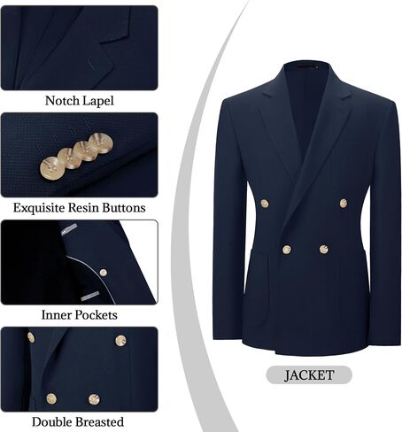 Men's Suits Knit Suit Jacket Pant 2 Piece Slim Fit Suit Double Breasted Casual Suits One Button Wedding Prom Tuxedos in Saudi Arabia