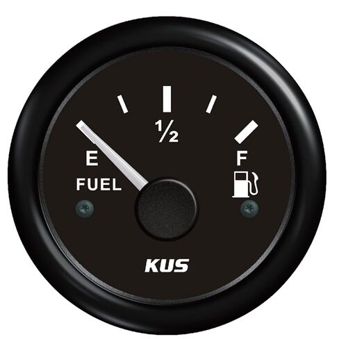 KUS CPFR-WS, 240-33 Ohm, Electric Fuel Level Gauge, 12V / 24V, 2" (52mm) with Backlight in Kuwait