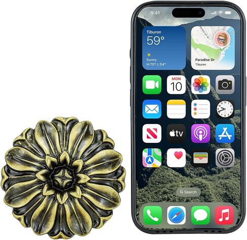 Vintage Curtain-Holdbacks Set of 2 Curtain Tiebacks Wall Mounted with Screws Classic Decorative Curtain Holders for Drapes Window Treatment Holdbacks (Flower-Black) in Kuwait