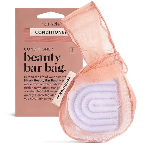 Kitsch Bar Soap Saver Pouch – Patented Mesh Soap Bag for Shampoo and Conditioner Bars, Extends Use & Prevents Soggy Mess, Recycled Beauty Bar Bag, Eco-Friendly - 3pc Set, Blush, Terracotta & Chocolate in Kuwait