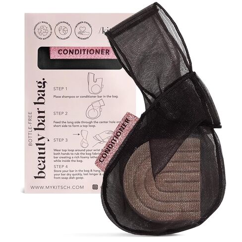 Kitsch Bar Soap Saver Pouch – Patented Mesh Soap Bag for Shampoo and Conditioner Bars, Extends Use & Prevents Soggy Mess, Recycled Beauty Bar Bag, Eco-Friendly - 3pc Set, Blush, Terracotta & Chocolate in Saudi Arabia