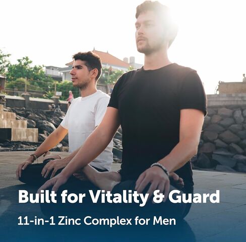 Micro Ingredients Zinc for Men 50 mg Per Serving, 240 Capsules | 11-in-1 Chelated Zinc Picolinate with Shilajit, Maca, Lycopene, Vitamin C, D3K2, Selenium & Copper | Filler Free & Gluten Free Non-GMO in Kuwait