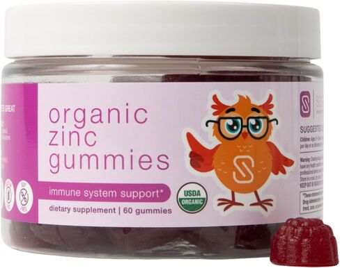 Organic Zinc Gummies by Dr. Ana Maria Temple | Supports Healthy Immune Function & Skin Health | USDA Certified Organic | Gentle, Highly Absorbable Zinc Citrate Form | 60 Gummies in Saudi Arabia