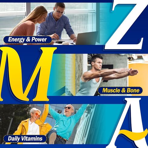 Magnesium Zinc Supplement, Zinc Magnesium Aspartate with Vitamin B6 D3 K2, L-Theanine & Boron, Muscle Recovery, Energy Support, Bone Health, Sugar Free 60 Gummies in Kuwait