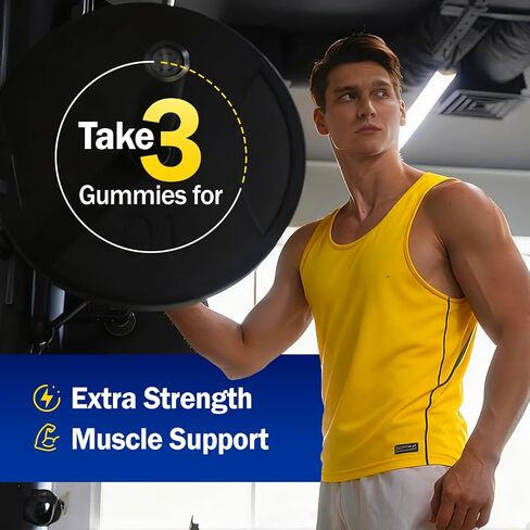 Magnesium Zinc Supplement, Zinc Magnesium Aspartate with Vitamin B6 D3 K2, L-Theanine & Boron, Muscle Recovery, Energy Support, Bone Health, Sugar Free 60 Gummies in Kuwait