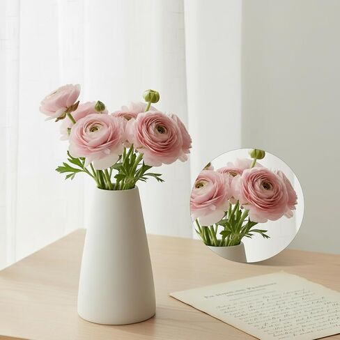 6 Pack Small Mirrors for Crafts 4 Inch Small Round Mirror Self Adhesive Acrylic Mirror for Wall Home Living Room Bedroom Table Centerpieces Wedding DIY Decor(4in/10cm) in Kuwait