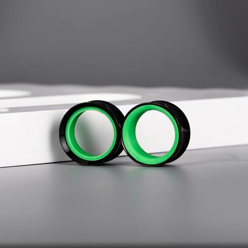2Pcs Ear Gauges Hollow 316L Stainless Steel Double Flared Ear Plugs Tunnels Stretcher Body Piercing Earring Jewelry for Women Men 0G(8mm)-3/4"(19mm) in Kuwait