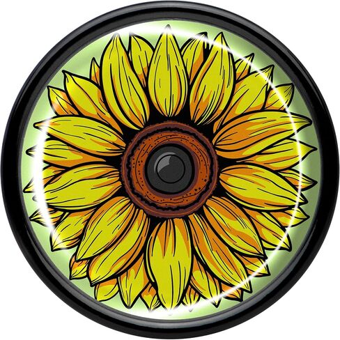 Body Candy 2PC Black Acrylic Blossom Creation Sunflower Saddle Plugs Double Flare Plug Ear Plug Gauges in Kuwait