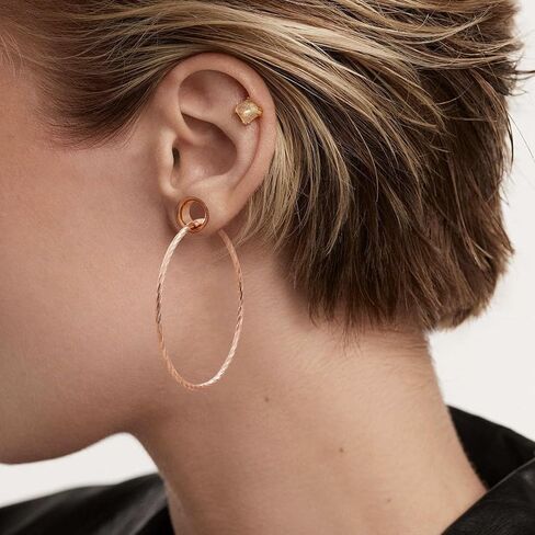 Aienid Large Hoop Ear Gauges Stainless Steel Double Flared Tunnels Plugs for Women 6mm-20mm Body Piercing Jewelry in Saudi Arabia