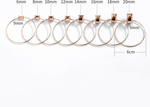 Aienid Large Hoop Ear Gauges Stainless Steel Double Flared Tunnels Plugs for Women 6mm-20mm Body Piercing Jewelry in Saudi Arabia