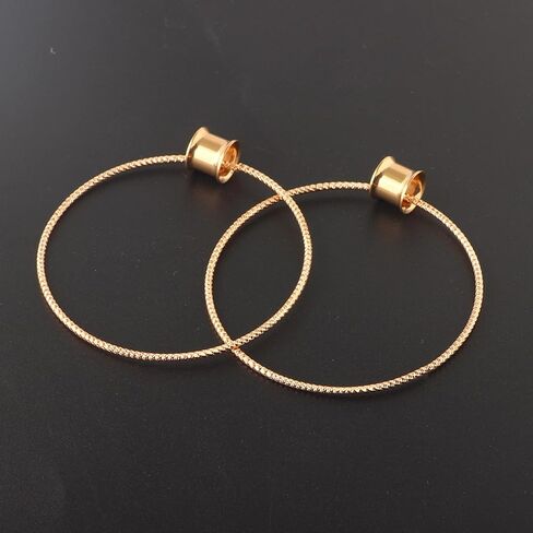 Aienid Large Hoop Ear Gauges Stainless Steel Double Flared Tunnels Plugs for Women 6mm-20mm Body Piercing Jewelry in Saudi Arabia
