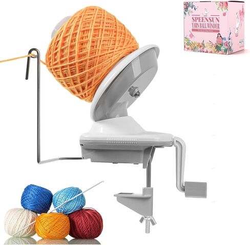 Yarn Winder, Yarn Ball Winder, Easy-to-Install Yarn Cake Winder Efficiently Make Neat 3.5 oz Yarn Cake, Sturdy ABS Yarn Winder for Crocheting with Lower Noise,The Helper for Knitting Enthusiast in Kuwait
