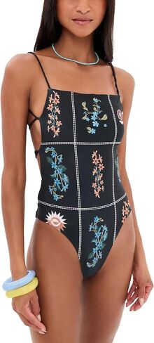 AGUA BENDITA Women's Kali Weave Reversible One-Piece Swimsuit in Kuwait