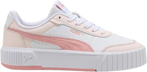 حذاء رياضي نسائي برباط من PUMA Carina Mia كاجوال - وردي، أبيض in Kuwait